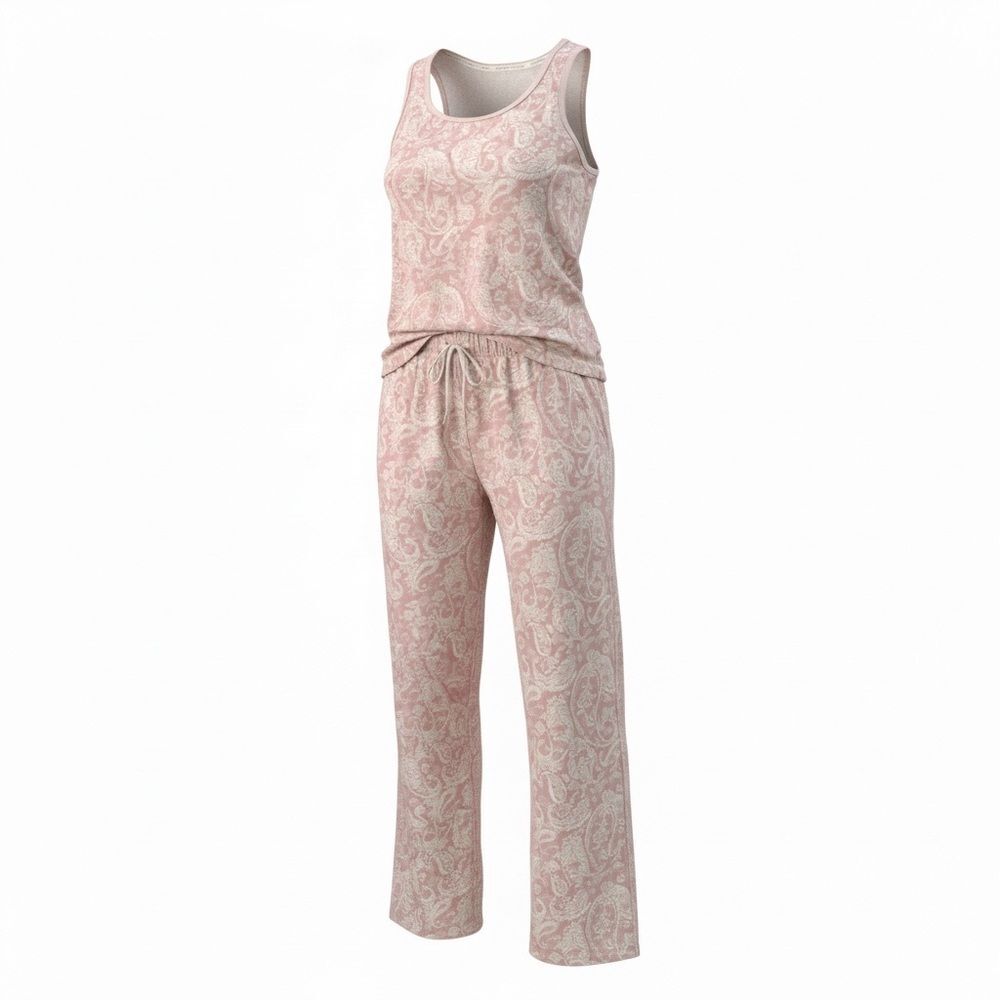 Lucky Brand Pink Paisley Pajama Set - Size Small/Medium